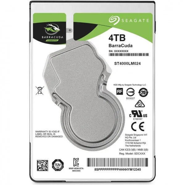 Seagate BarraCuda 4 TB (ST4000LM024) HDD