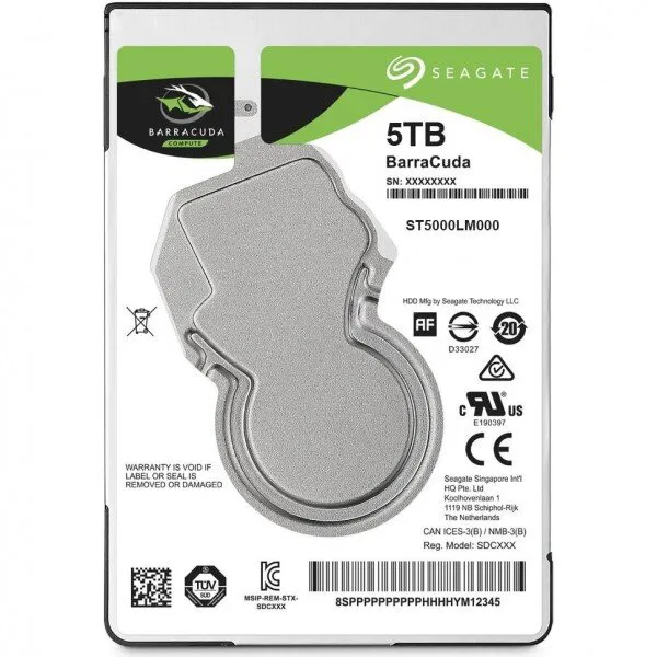 Seagate BarraCuda 5 TB (ST5000LM000) HDD