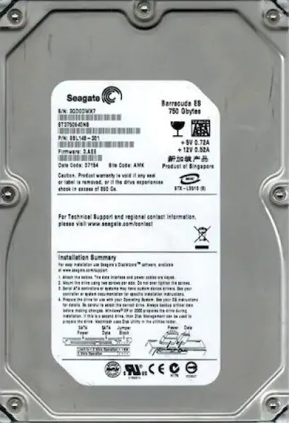 Seagate BarraCuda ES (ST3750640NS) HDD