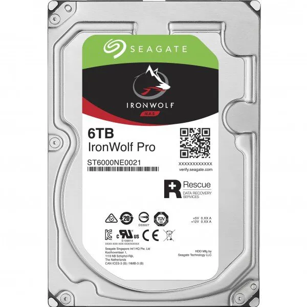 Seagate IronWolf Pro 6 TB (ST6000NE0021) HDD