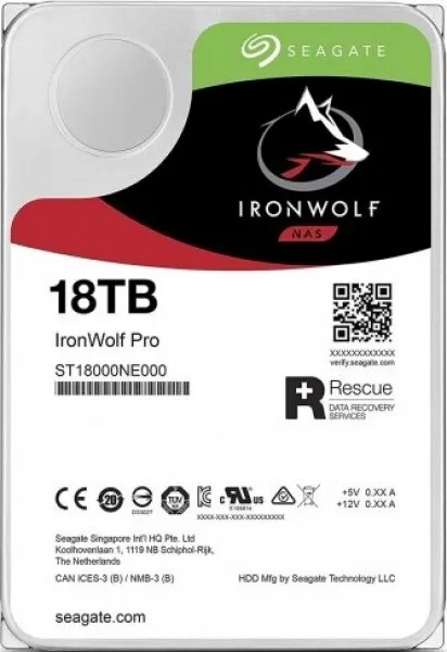 Seagate IronWolf Pro 18 TB (ST18000NE000) HDD