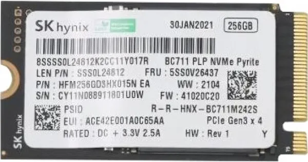 SK Hynix HFM256GD3HX015N SSD