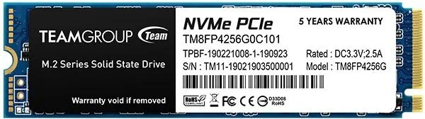 Team Group MP34 256 GB (TM8FP4256G0C101) SSD