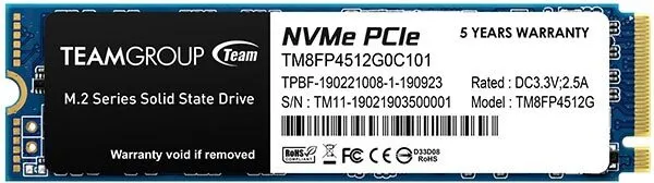 Team Group MP34 512 GB (TM8FP4512G0C101) SSD