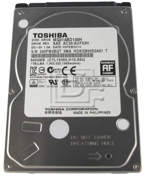 Toshiba MQ01ABD100H HDD
