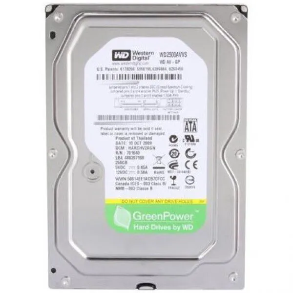 WD AV-GP 250 GB (WD2500AVVS) HDD