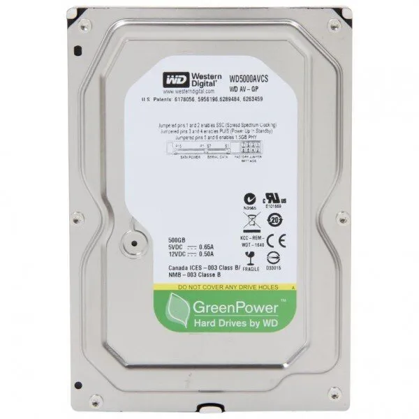 WD AV-GP 500 GB (WD5000AVCS) HDD