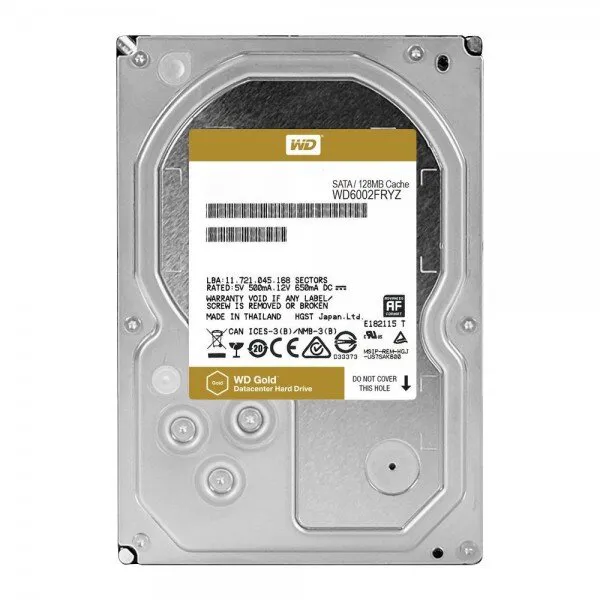 WD Gold 6 TB (WD6002FRYZ) HDD