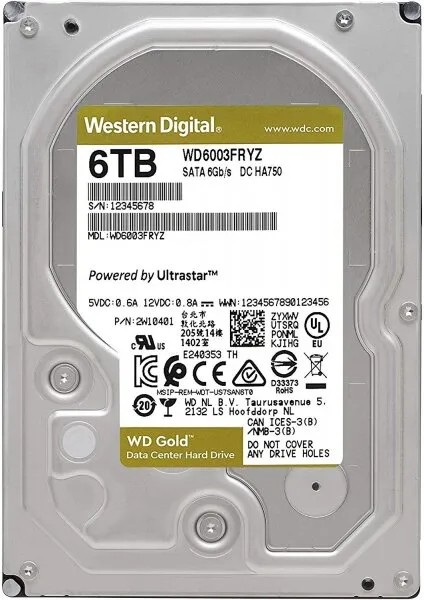 WD Gold (WD6003FRYZ) HDD