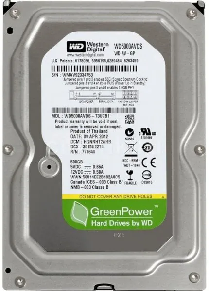 WD AV-GP (WD5000AURX) HDD