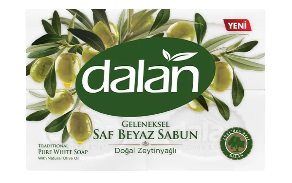 Dalan Geleneksel Saf Beyaz Sabun Doğal Zeytinyağlı 600 gr Sabun