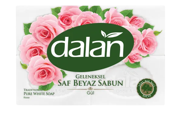 Dalan Geleneksel Saf Beyaz Sabun Gül 600 gr Sabun