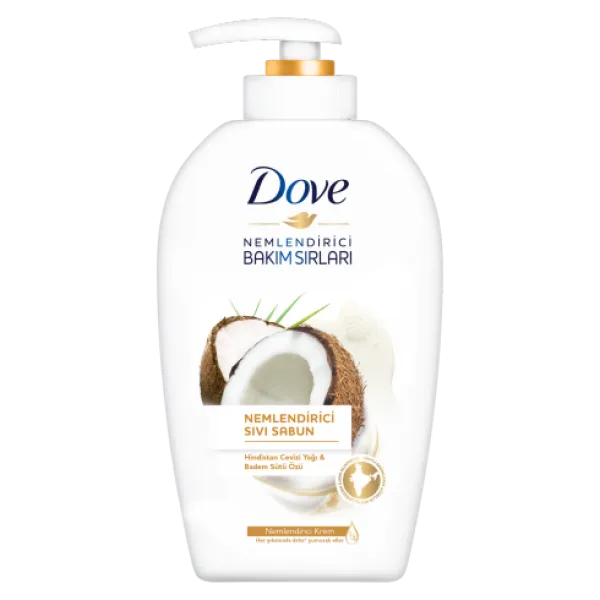 Dove Hindistan Cevizi Yağı ve Badem Sütü Özü Nemlendirici Sıvı Sabun 500 ml Sabun