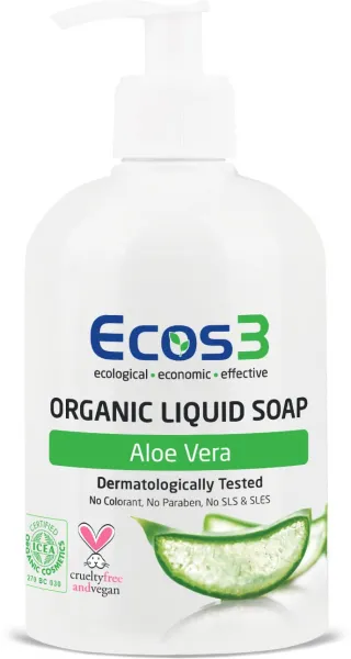 ECOS3 Aloe Vera Organik Sıvı Sabun 500 ml Sabun