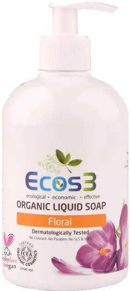 ECOS3 Floral Organik Sıvı Sabun 500 ml Sabun
