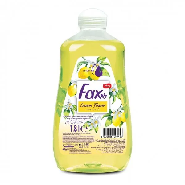 Fax Limon Çiçeği Sıvı Sabun 1.8 lt 1800 gr/ml Sabun