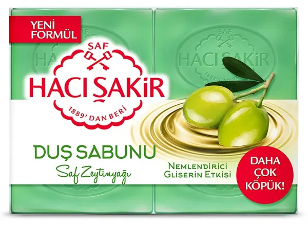 Hacı Şakir Duş Sabunu Saf Zeytinyağı Kalıp Sabun 500 gr Sabun