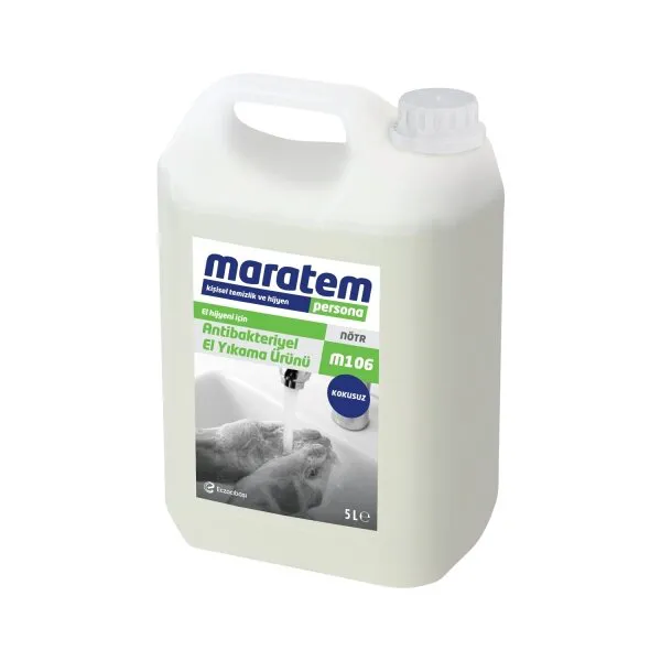 Maratem M106 Nötr Antibakteriyel Kokusuz Sıvı Sabun 5 lt Sabun