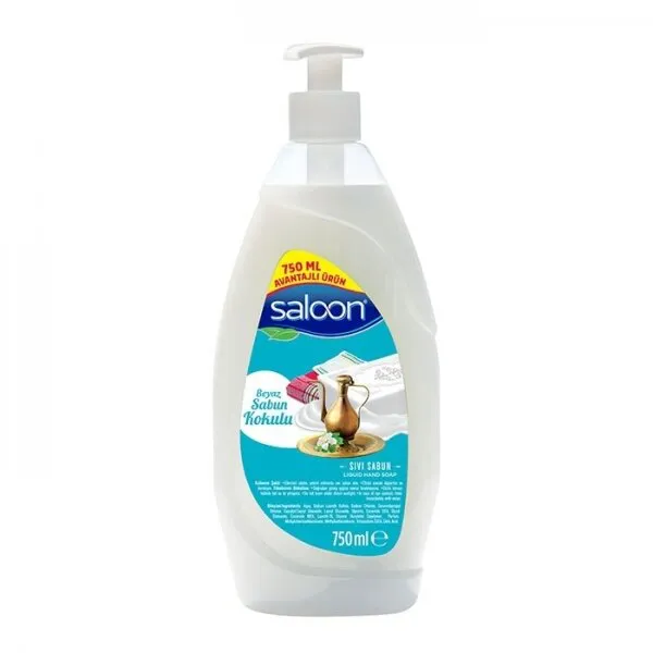 Saloon Beyaz Sabun Kokulu Sıvı Sabun 750 ml Sabun