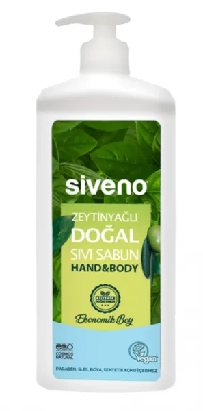 Siveno Zeytinyağlı Doğal Sıvı Sabun 1 lt Sabun