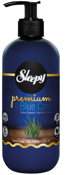 Sleepy Premium Blue Care Doğal Deniz Yosunu Sıvı Sabun 500 ml Sabun