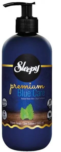 Sleepy Premium Blue Care Doğal Su Nanesi Sıvı Sabun 500 ml Sabun