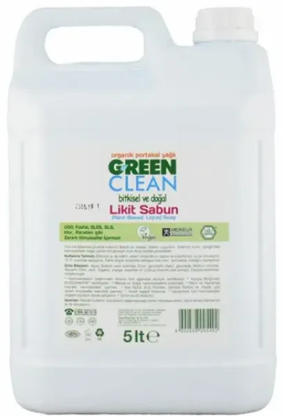 U Green Clean Organik Portakal Yağlı Sıvı Sabun 5 lt Sabun