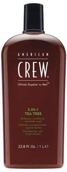 American Crew 3 in 1 Tea Tree 1000 ml 1000 ml 3'ü 1 Arada