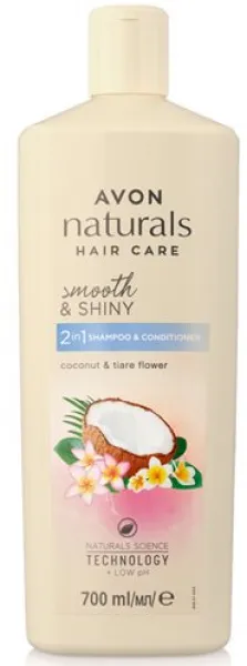 Avon Naturals Hindistan Cevizi ve Tiara çiçeği Kokulu 2'si 1 Arada 700 ml Şampuan / Saç Kremi