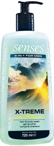 Avon Senses X-Treme 720 ml Şampuan / Vücut Şampuanı