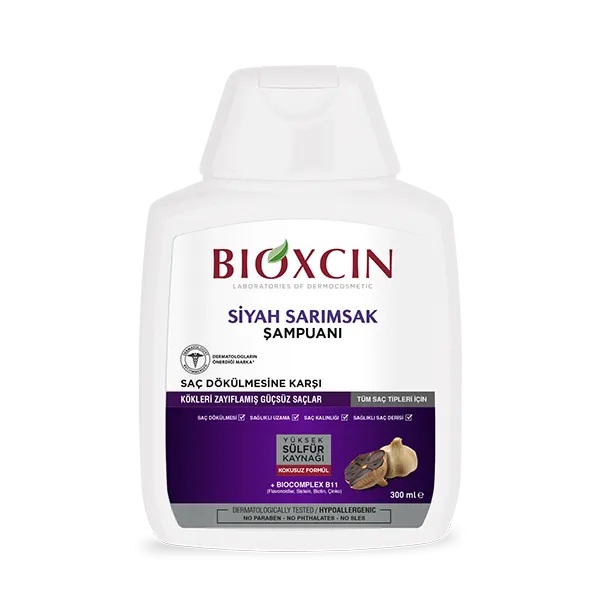 Bioxcin Siyah Sarımsaklı 300 ml Şampuan