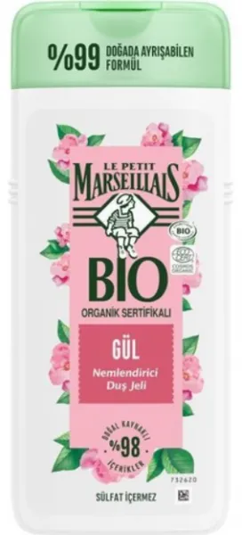 Le Petit Marseillais Bio Organik Sertifikalı Gül 400 ml Vücut Şampuanı