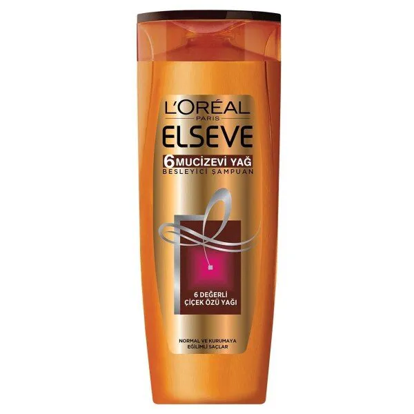 Loreal Elseve 6 Mucizevi Yağ 360 ml Şampuan