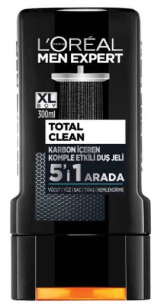 Loreal Paris 5'i 1 Arada Kömürlü 300 ml Şampuan / Vücut Şampuanı