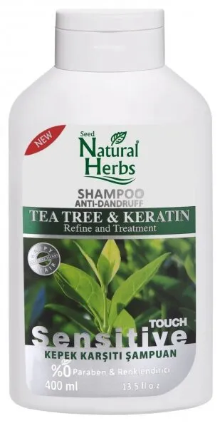 Natural Herbs Tea Tree & Keratin Kepeğe Karşı 400 ml Şampuan