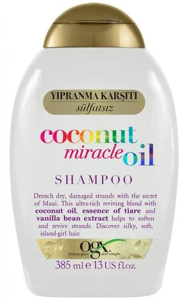 Organix Coconut Miracle Oil 385 ml Şampuan