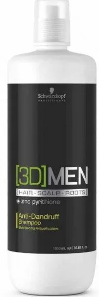 Schwarzkopf 3D Men Anti-Dandruff 1000 ml Şampuan