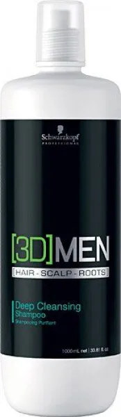 Schwarzkopf 3D Men Deep Cleansing 1000 ml Şampuan
