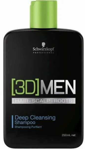 Schwarzkopf 3D Men Deep Cleansing 250 ml Şampuan