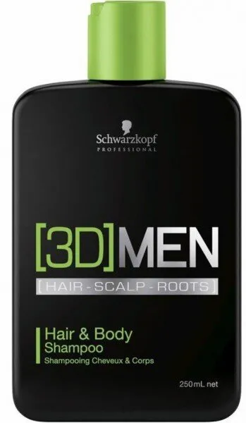 Schwarzkopf 3D Men Saç ve Vücut 250 ml Şampuan / Vücut Şampuanı
