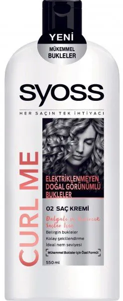 Syoss Curl Me Saç Kremi 550 ml Saç Kremi