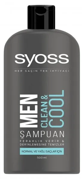Syoss Men Clean & Cool 500 ml Şampuan