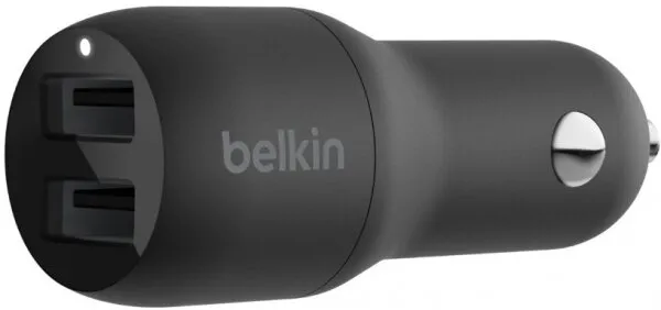 Belkin Dual USB-A Car Charger (CCB001BTBK) Şarj Aleti