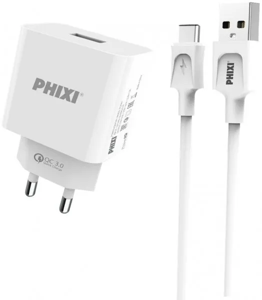 Phixi Force QCH261T USB Type-C Şarj Aleti