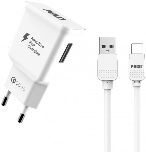 Phixi QCH202T USB Type-C Şarj Aleti