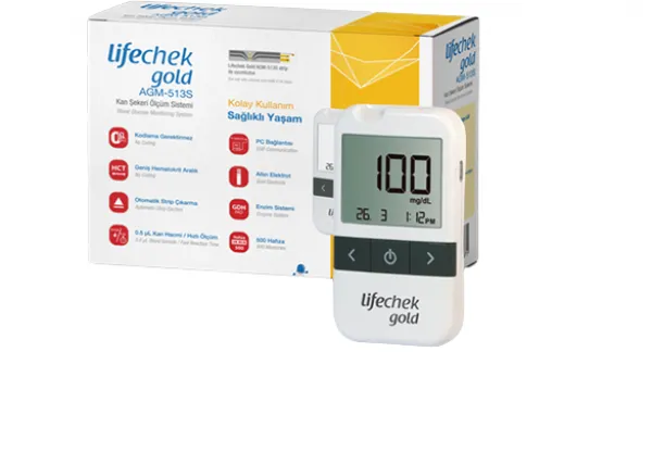 Lifechek Gold (AGM-513S) Şeker Ölçüm Cihazı
