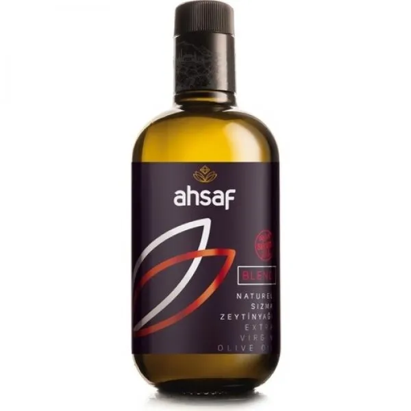 Ahsaf Blend Soğuk Sıkım Zeytinyağı Cam 500 ml Sıvı Yağ