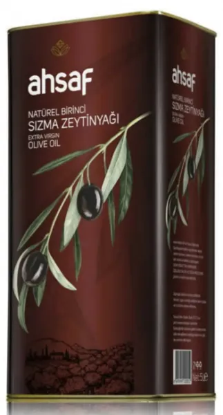 Ahsaf Natürel Birinci Zeytinyağı 5 lt Sıvı Yağ