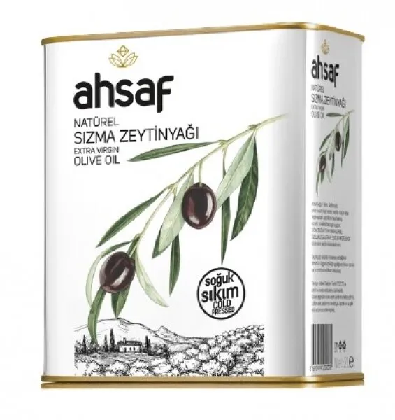 Ahsaf Soğuk Sıkım Natürel Sızma Zeytinyağı 2 lt Sıvı Yağ