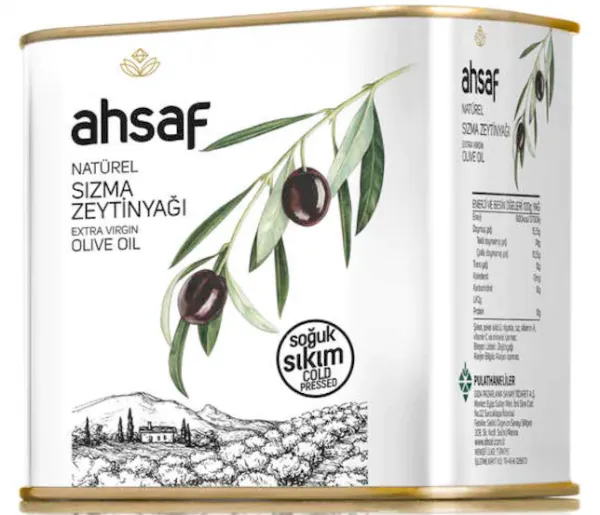 Ahsaf Soğuk Sıkım Natürel Sızma Zeytinyağı 500 ml Sıvı Yağ